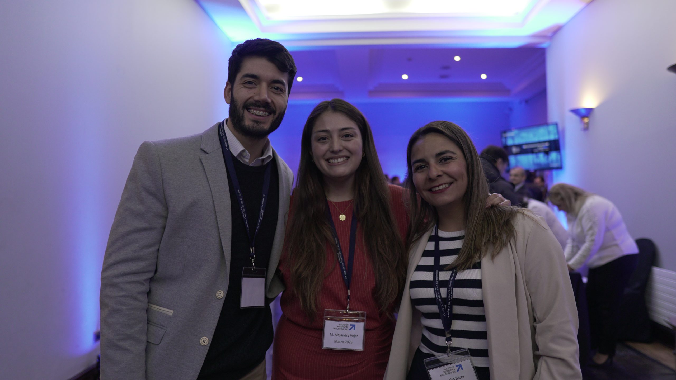 Daniel Calderón, María Alejandra Véjar y Deniss Barra